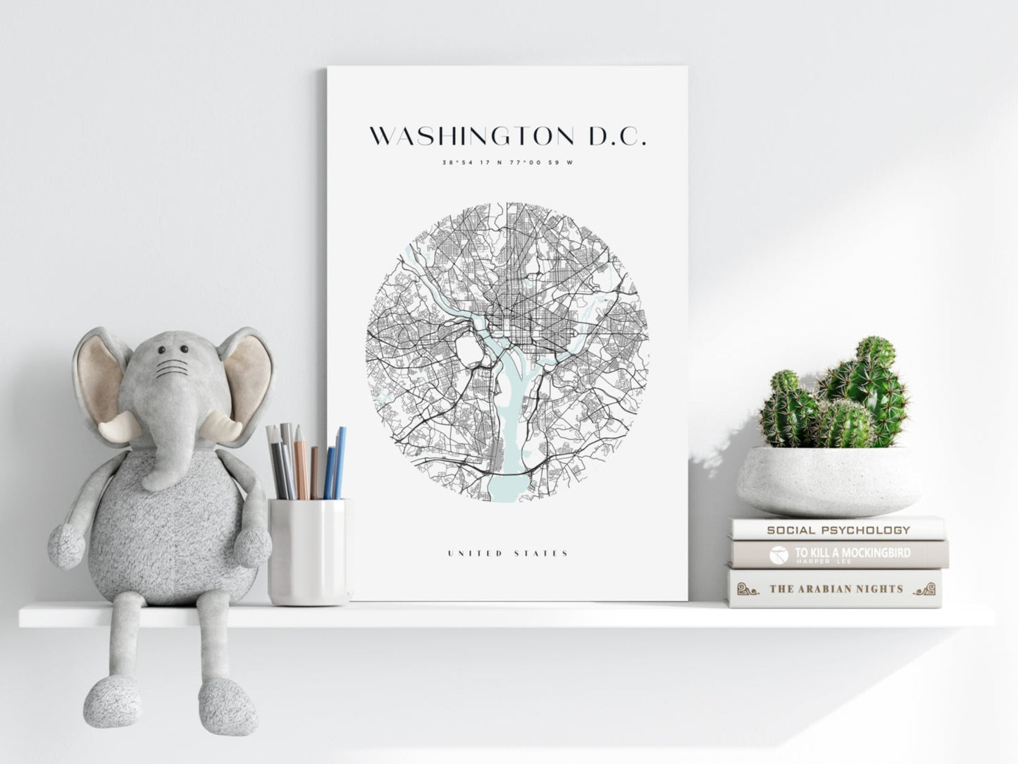 Washington Portrait II Aluminum Wall Art