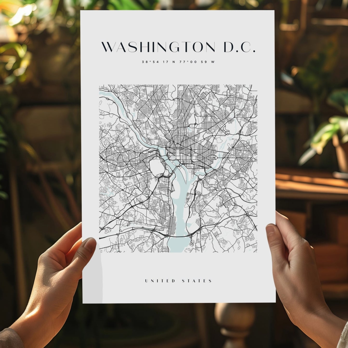 Washington Portrait Aluminum Wall Art