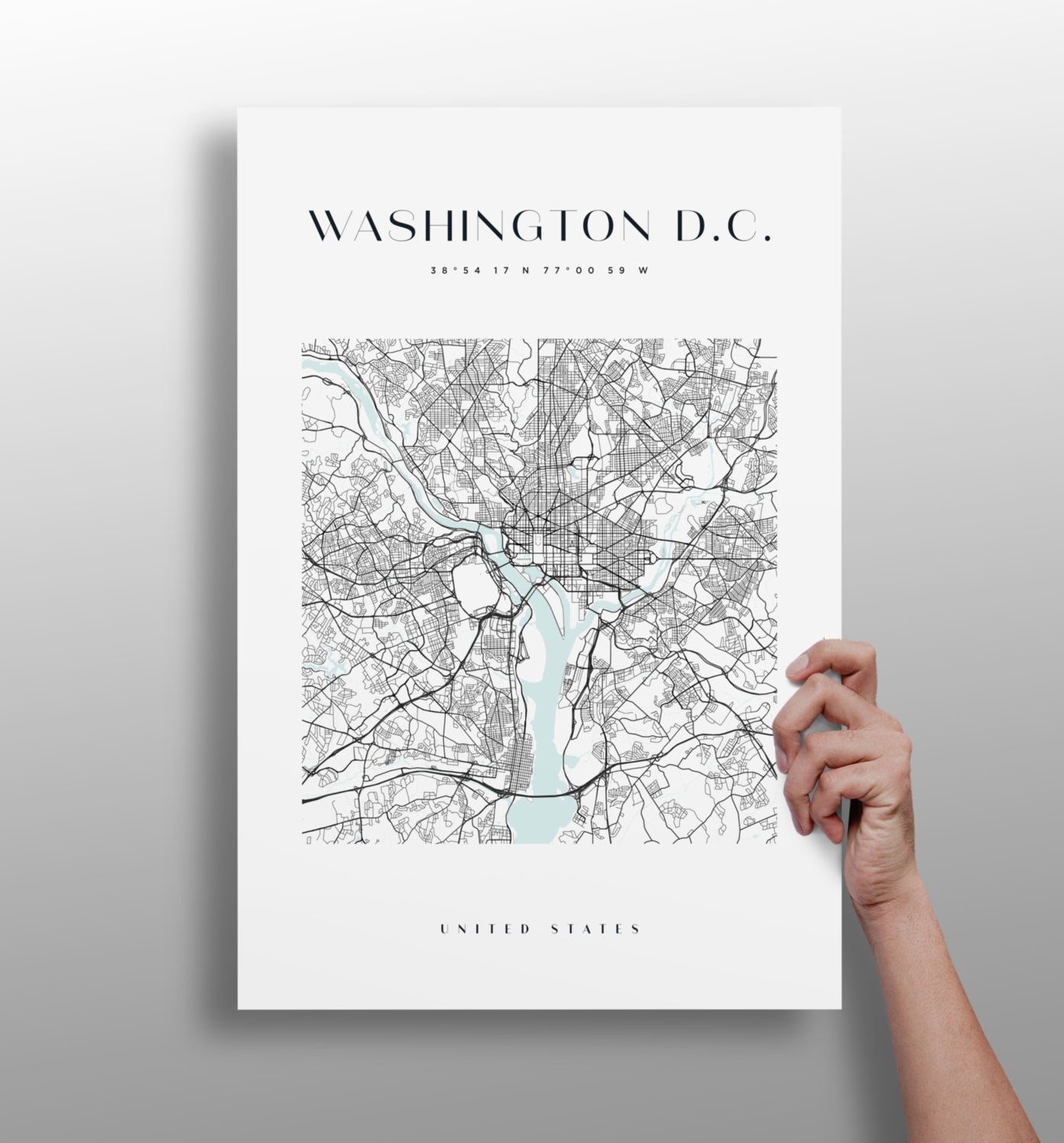 Washington Portrait Aluminum Wall Art