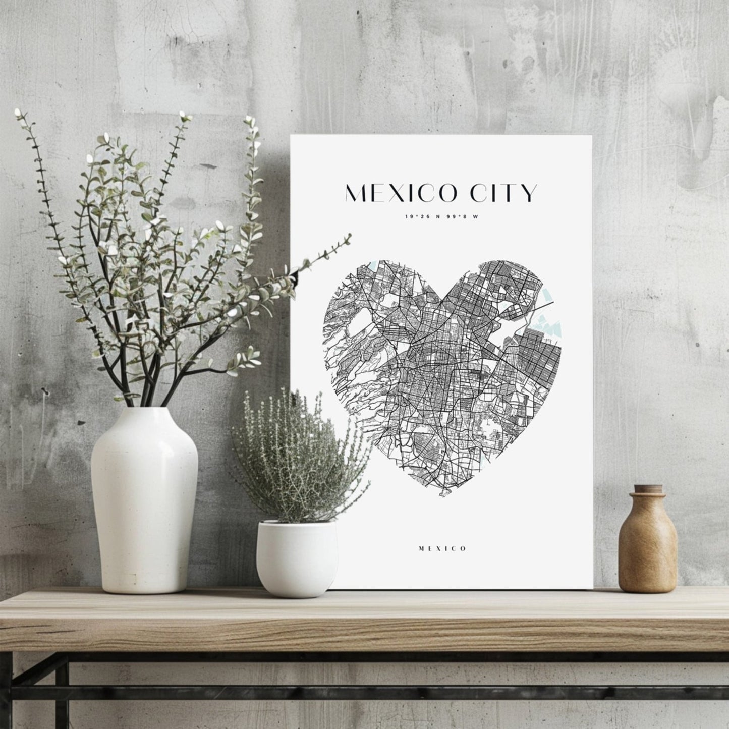 Mexico City Metal Wall Art
