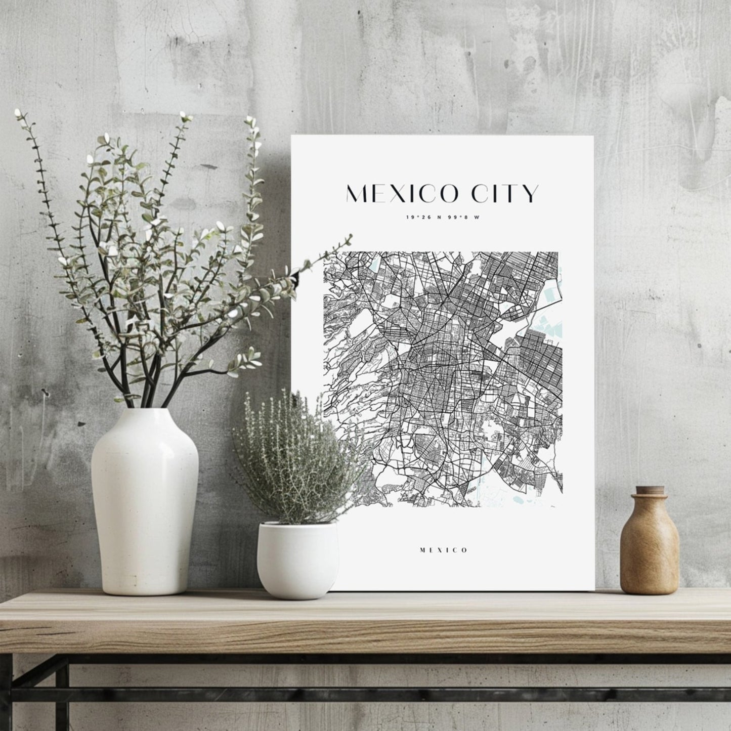 Mexico City V3 Metal Wall Art