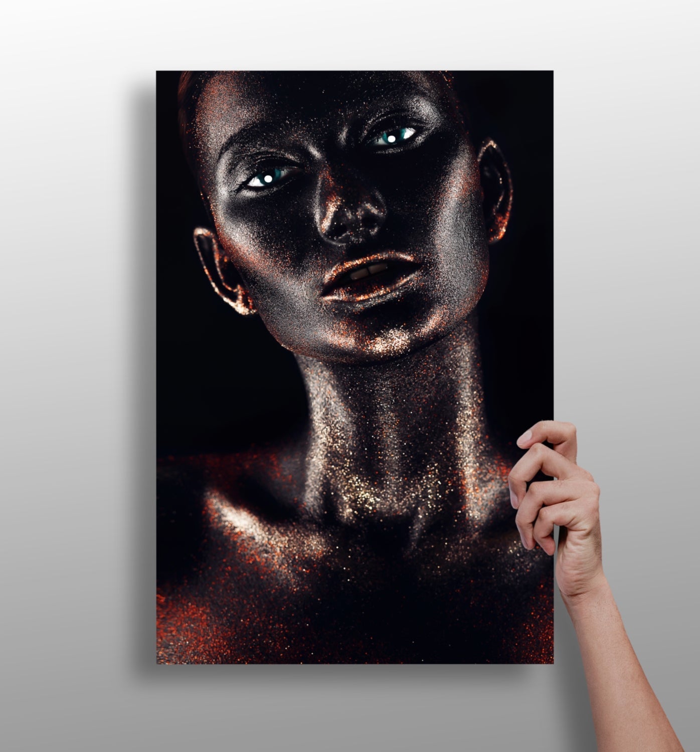Woman metal wall art aluminum print