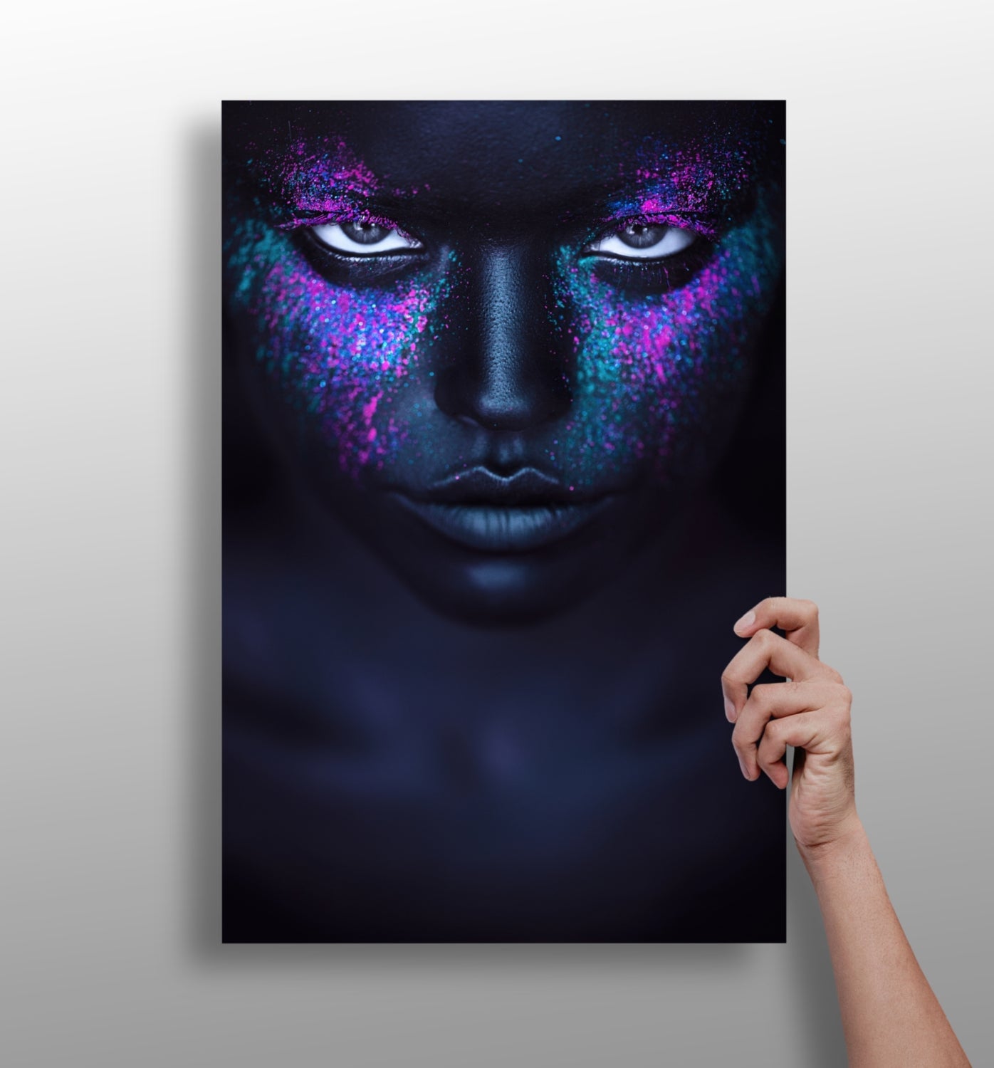 Woman metal wall art aluminum print