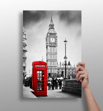 London metal wall art aluminum print