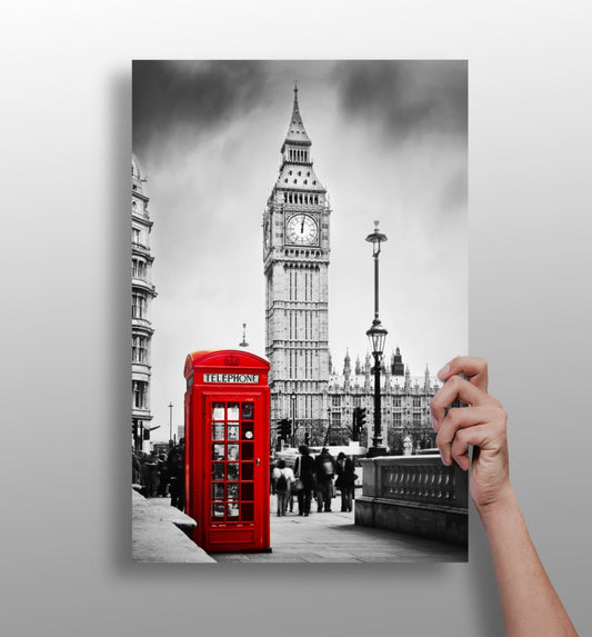 London metal wall art aluminum print