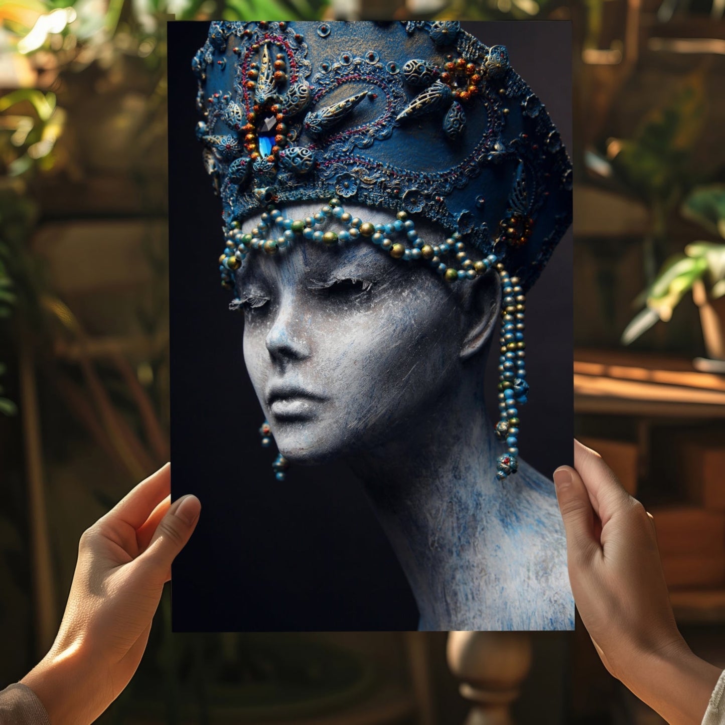 Egyptian Woman Metal Wall Art