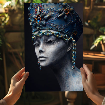 Egyptian Woman Metal Wall Art
