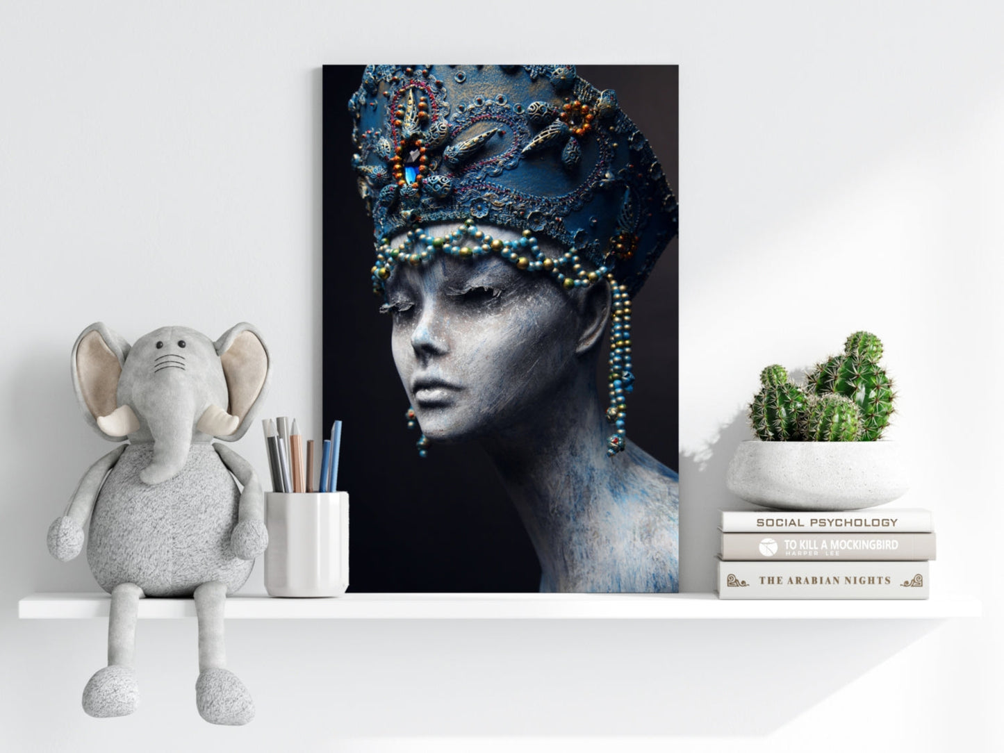 Egyptian Woman Metal Wall Art
