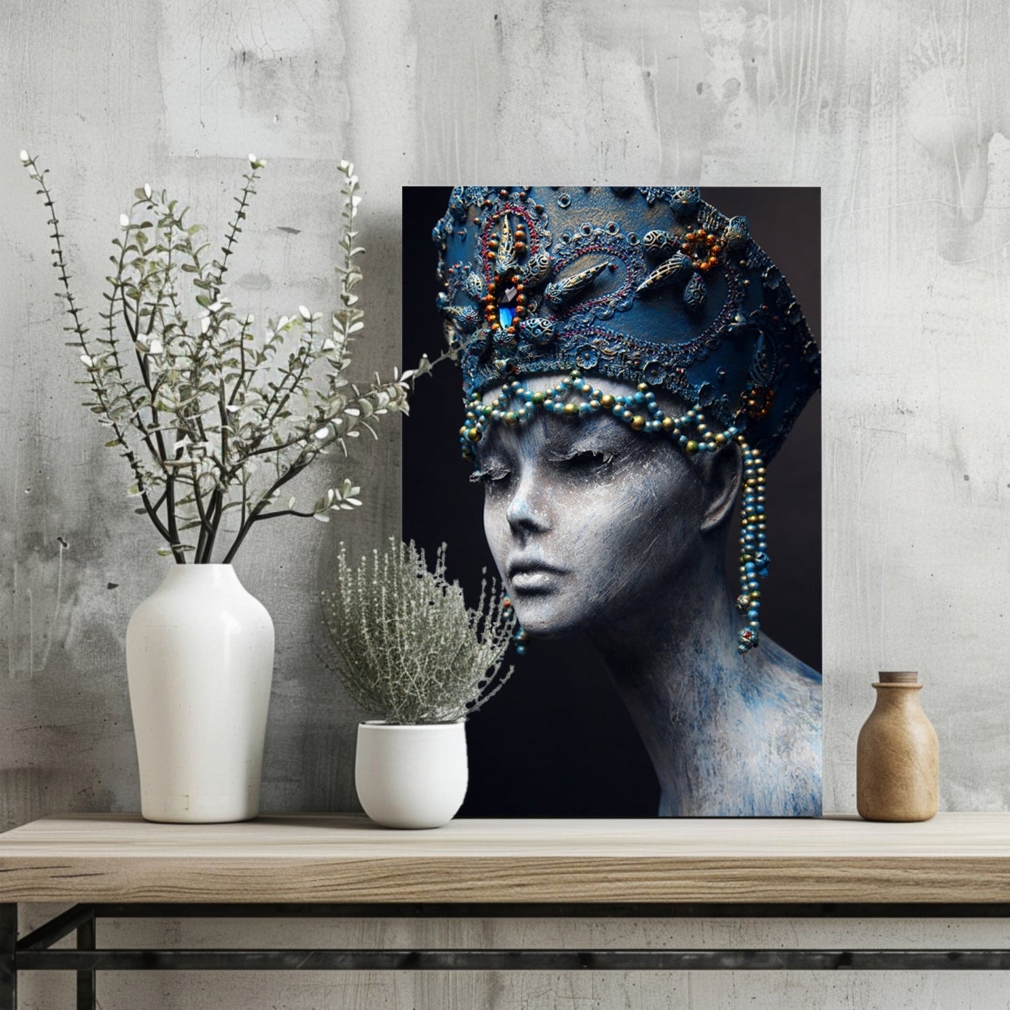 Egyptian Woman Metal Wall Art