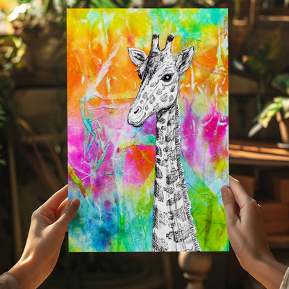 Giraffe Metal Wall Art