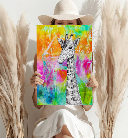 Giraffe Metal Wall Art