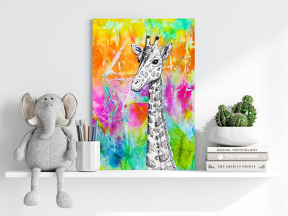 Giraffe Metal Wall Art