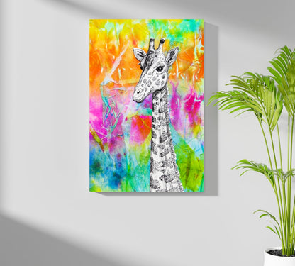 Giraffe Metal Wall Art