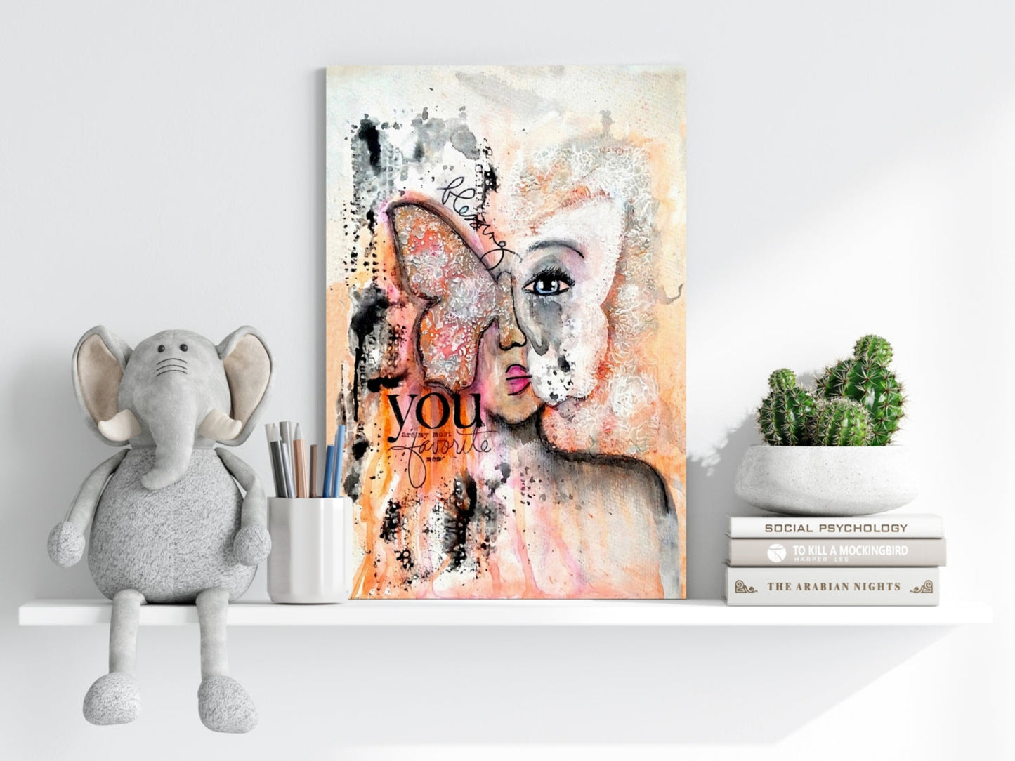 Love Butterfly Metal Wall Art