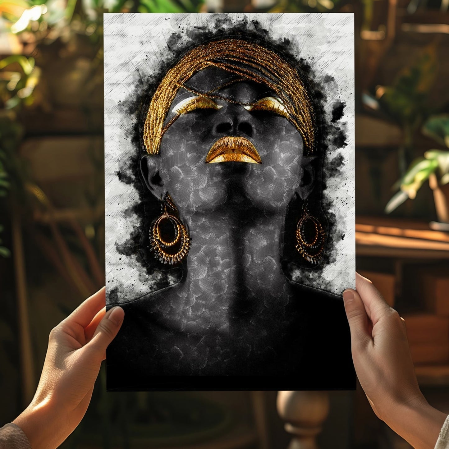 Woman Metal Wall Art