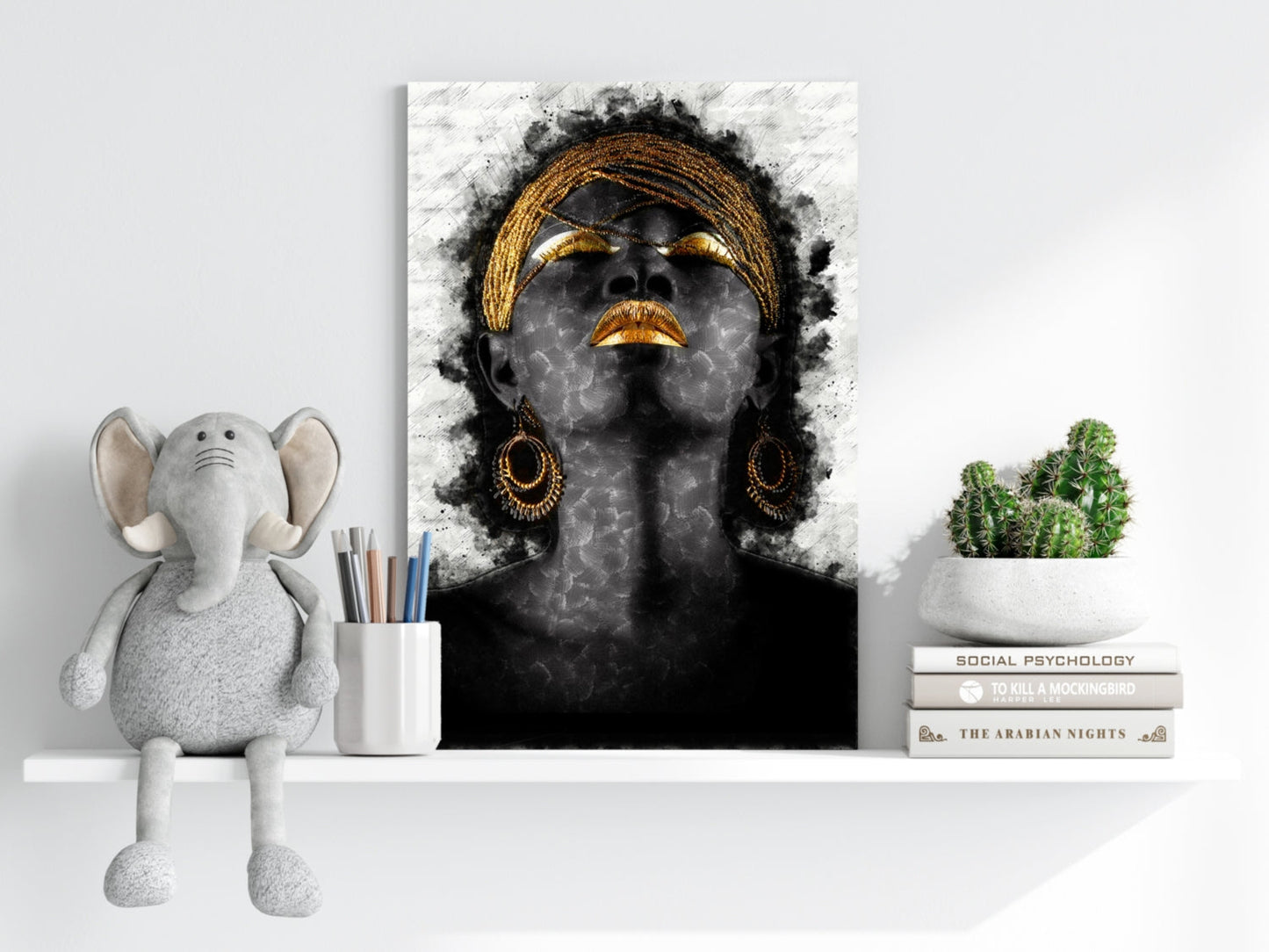 Woman Metal Wall Art
