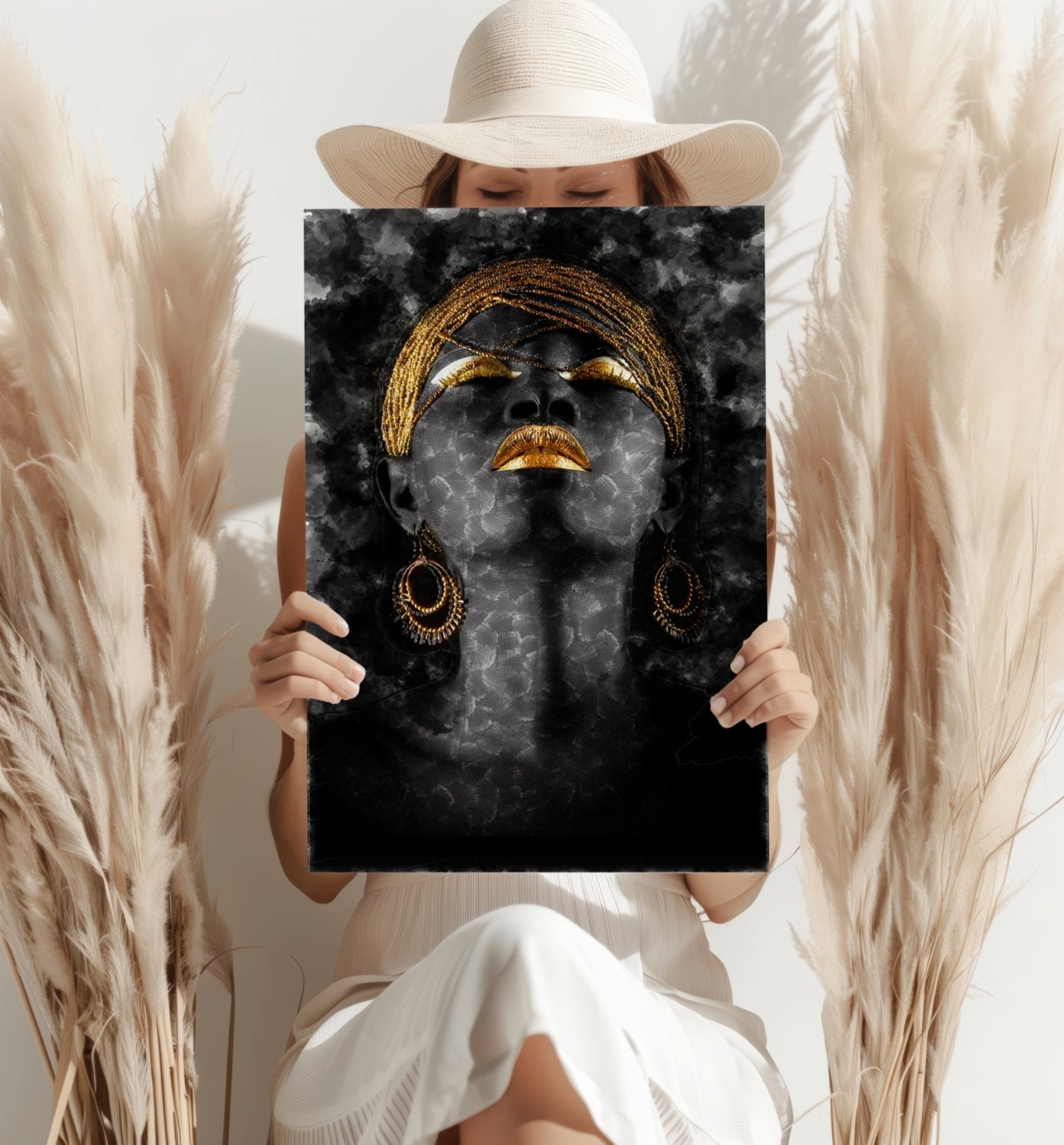 Woman Metal Wall Art