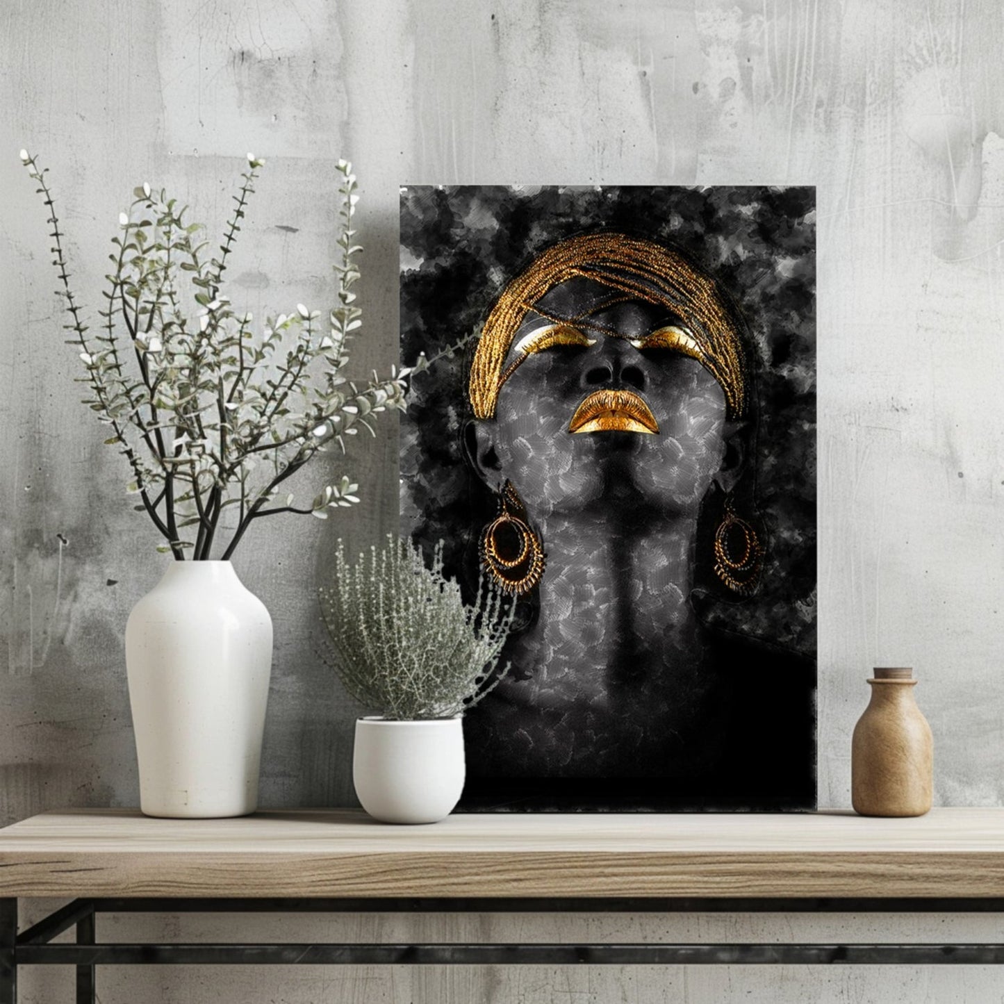 Woman Metal Wall Art