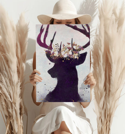 Deer Metal Wall Art