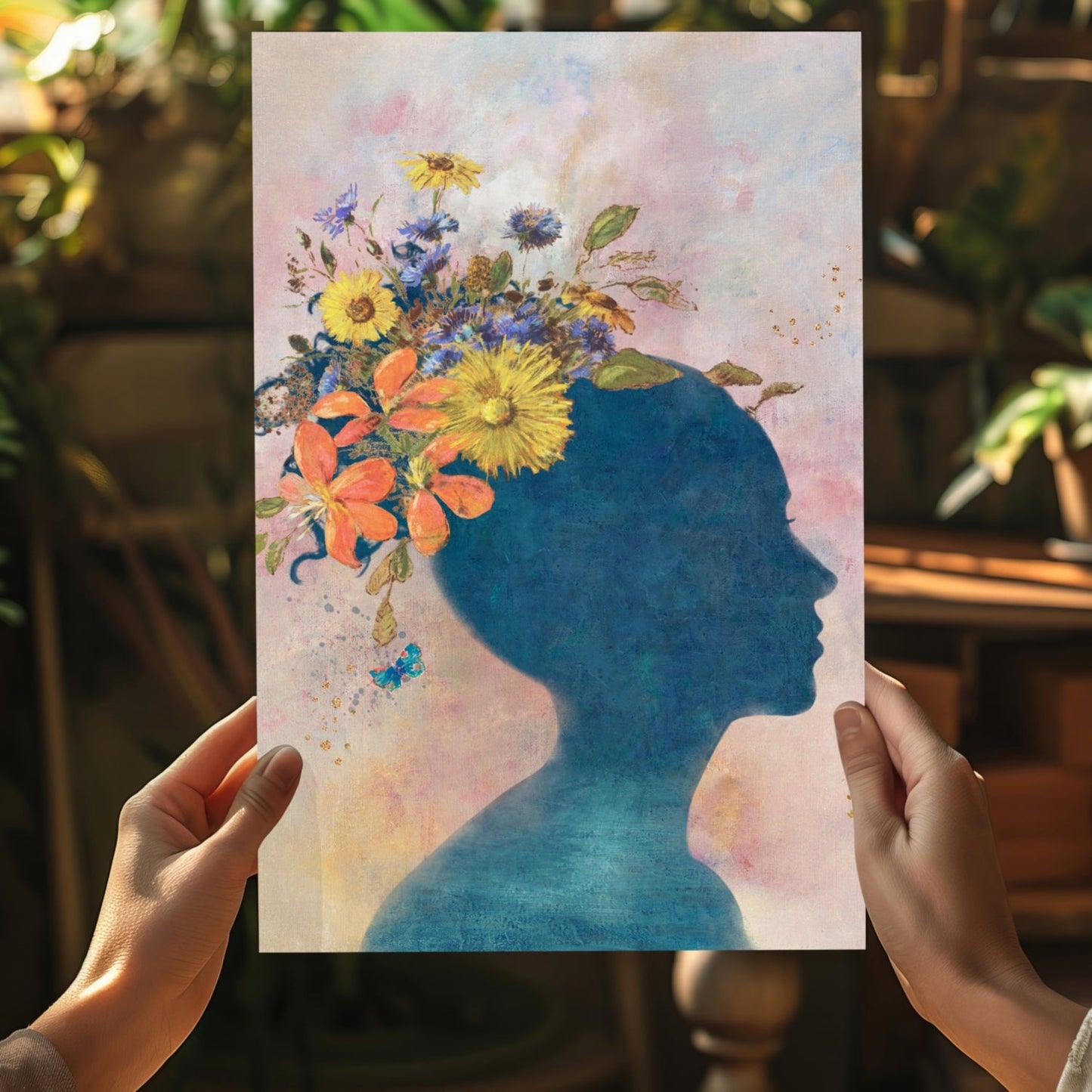 Woman Metal Wall Art
