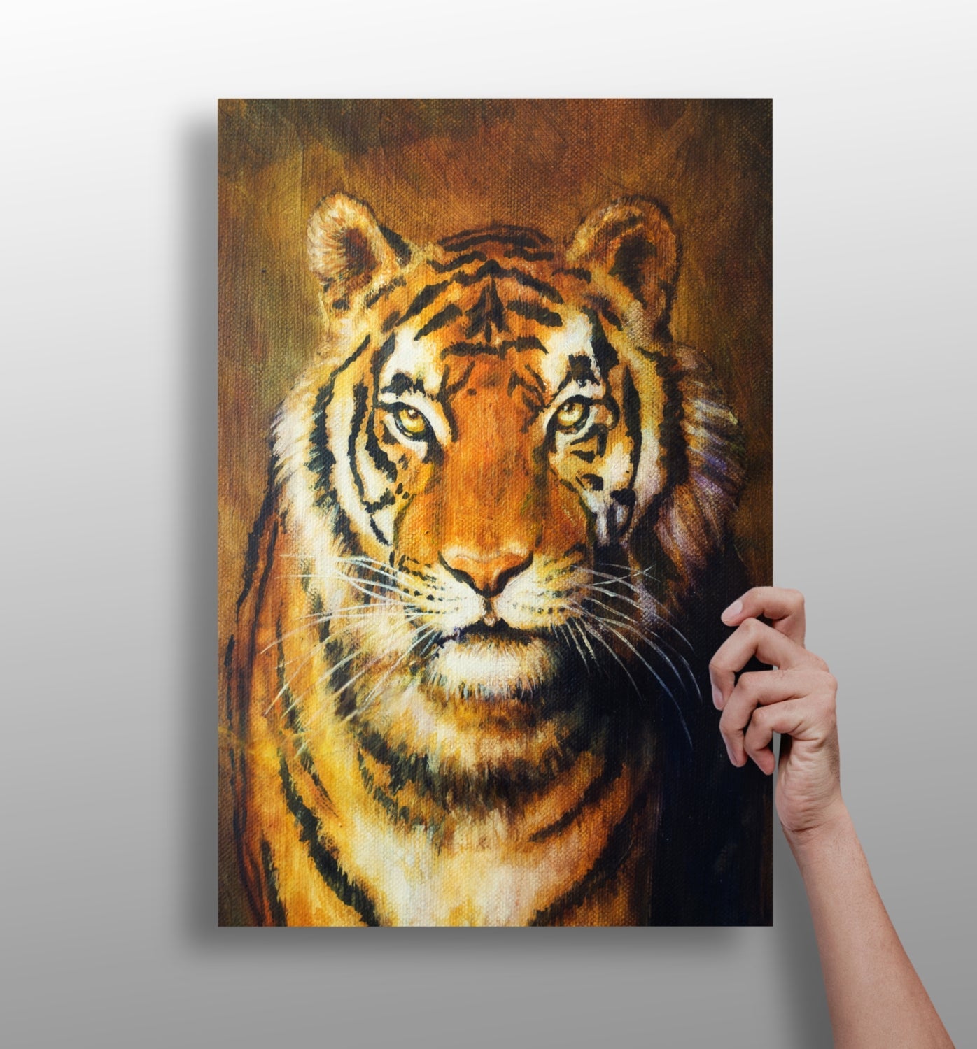 Tiger metal wall art aluminum print