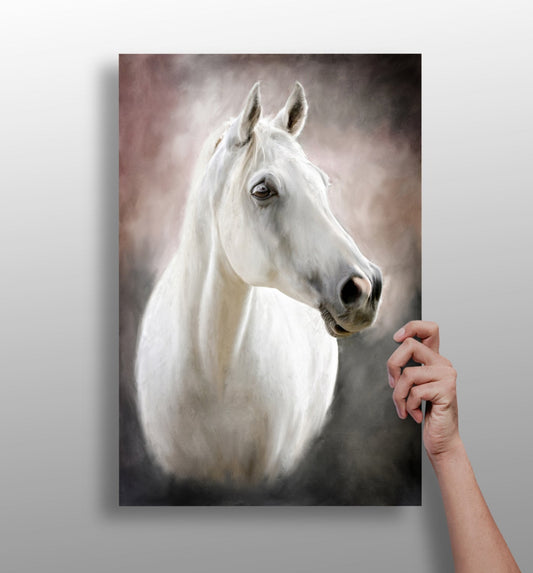 Horse metal wall art aluminum print