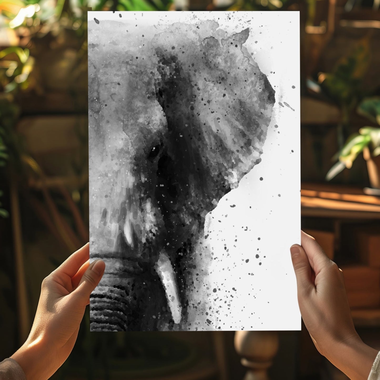 Elephant Metal Wall Art