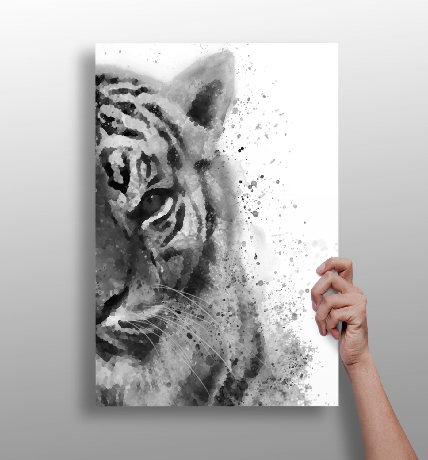 Tiger metal wall art aluminum print