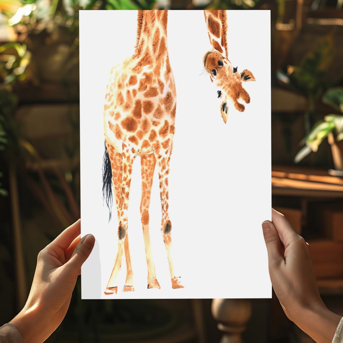 Giraffe Metal Wall Art