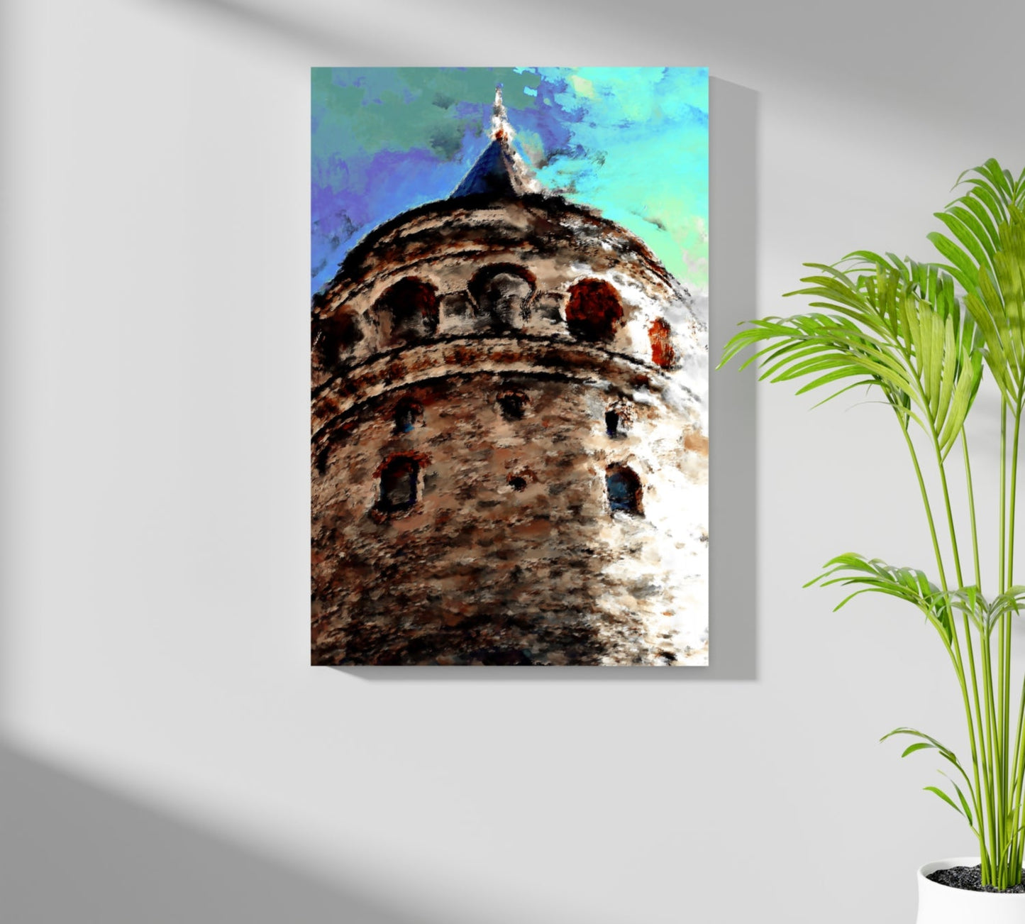Galata Tower Metal Wall Art