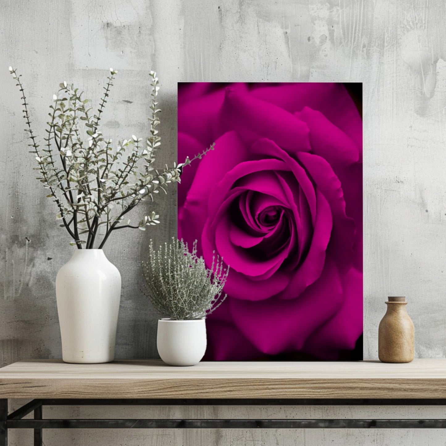 Rose Metal Wall Art
