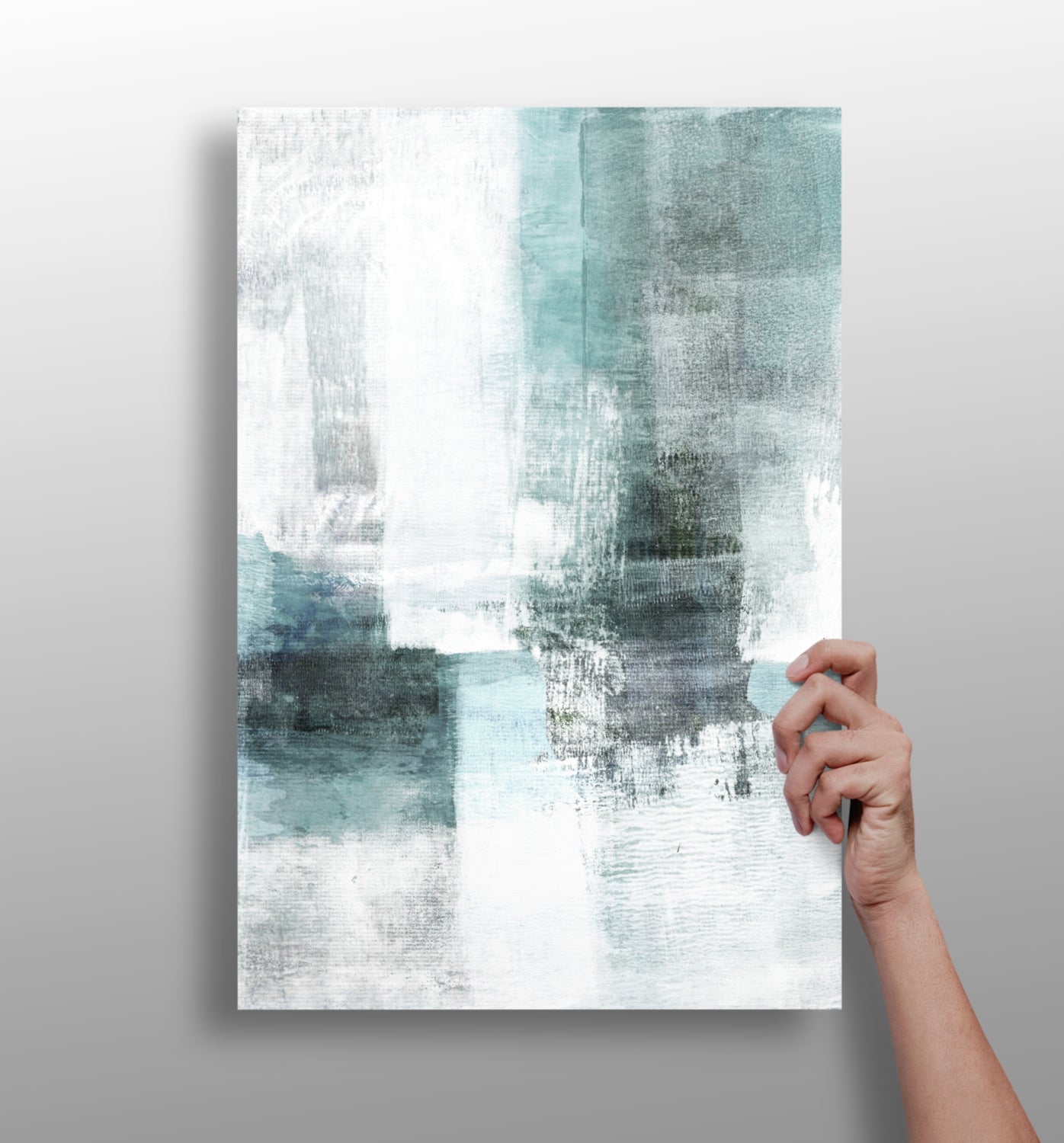 Abstract aluminum print wall art