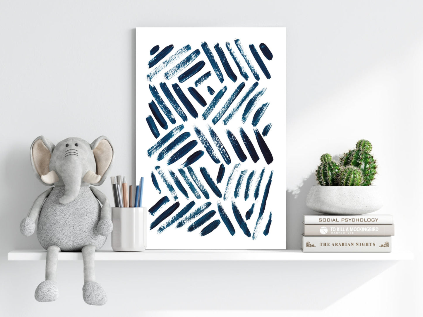 Abstract Lines Aluminum Wall Art