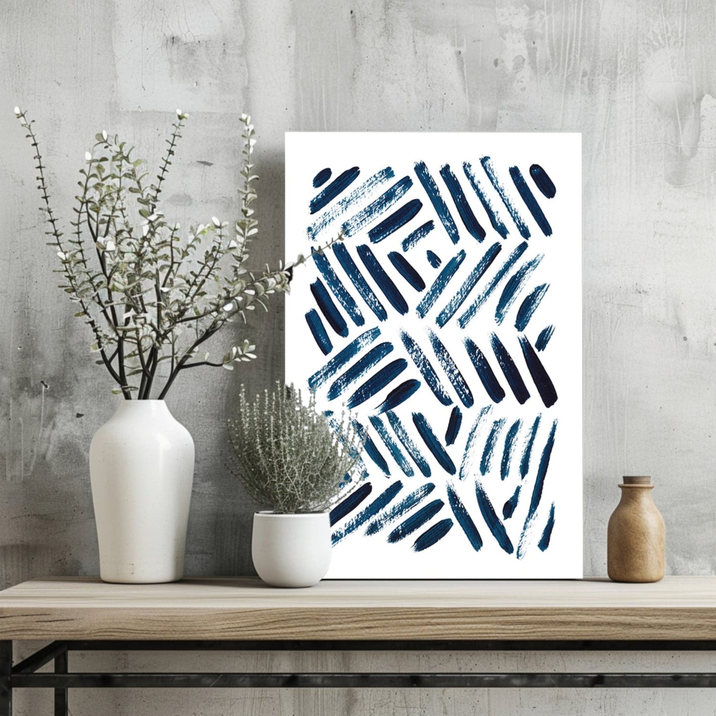 Abstract Lines Aluminum Wall Art