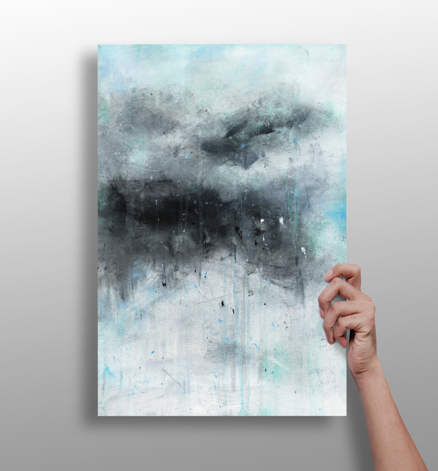 Abstract aluminum print wall art