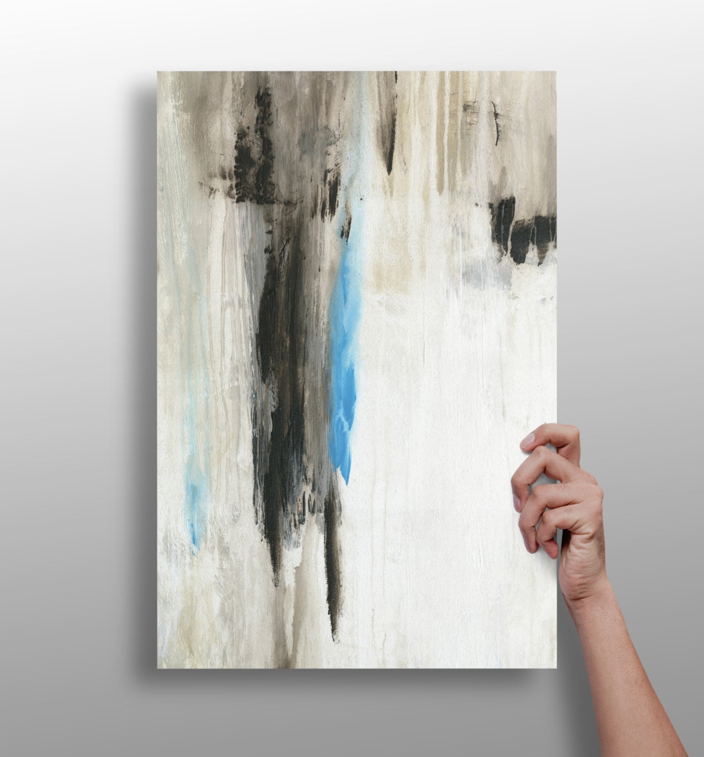 Abstract aluminum print wall art