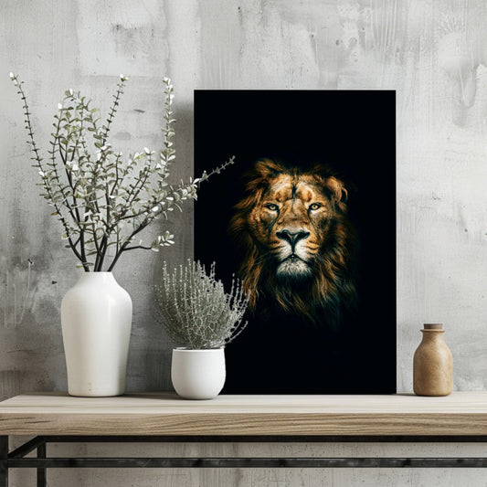 Lion Aluminum Print Wall Art