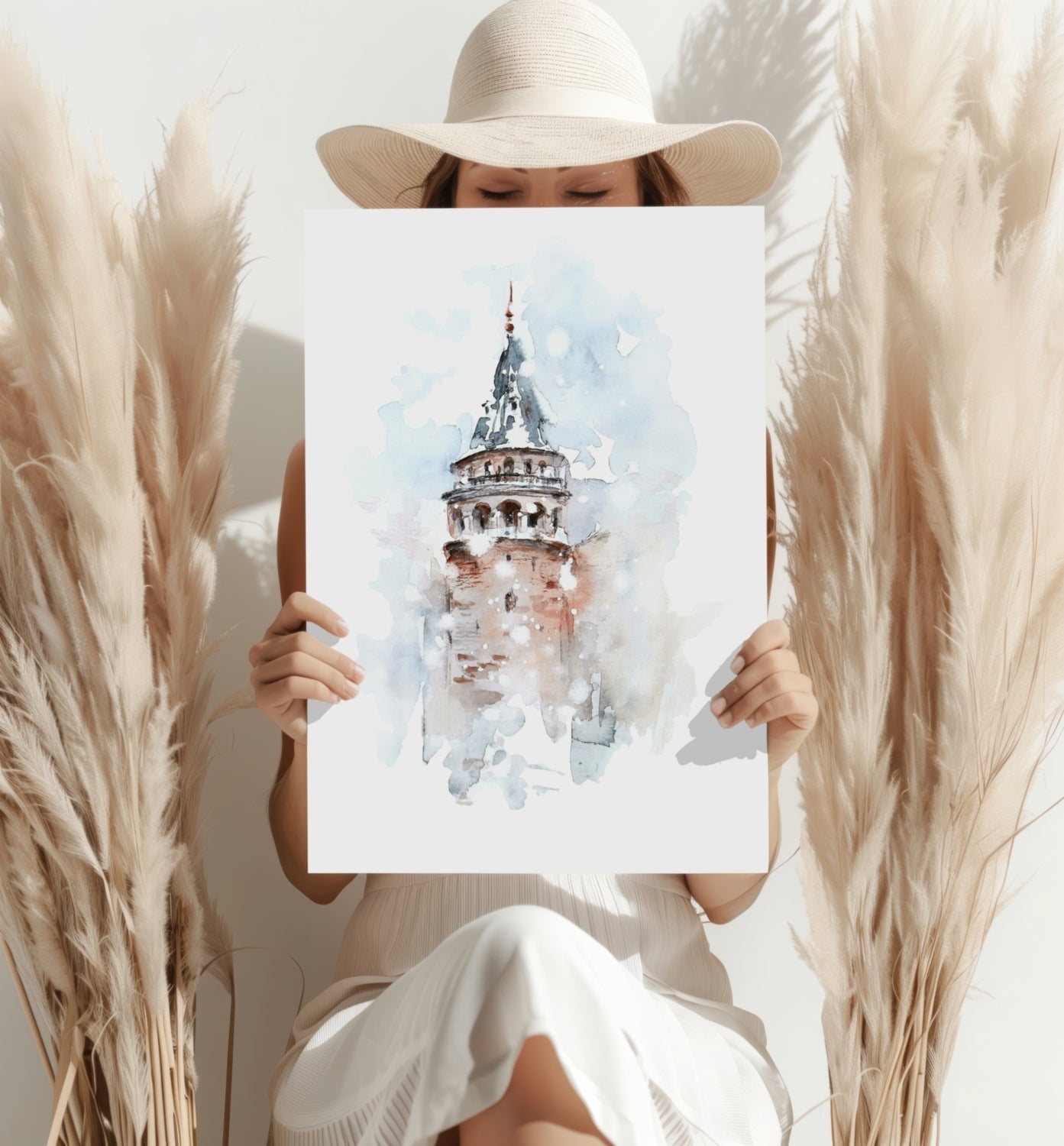Galata Tower Metal Wall Art