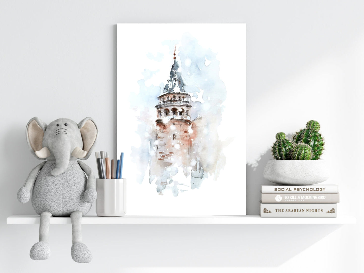 Galata Tower Metal Wall Art