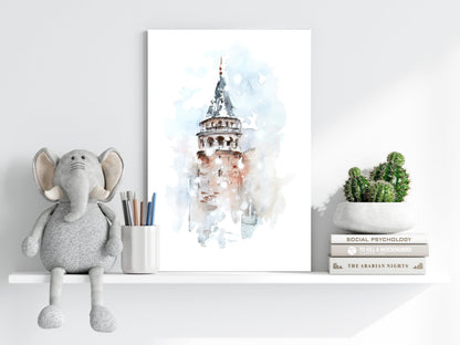 Galata Tower Metal Wall Art