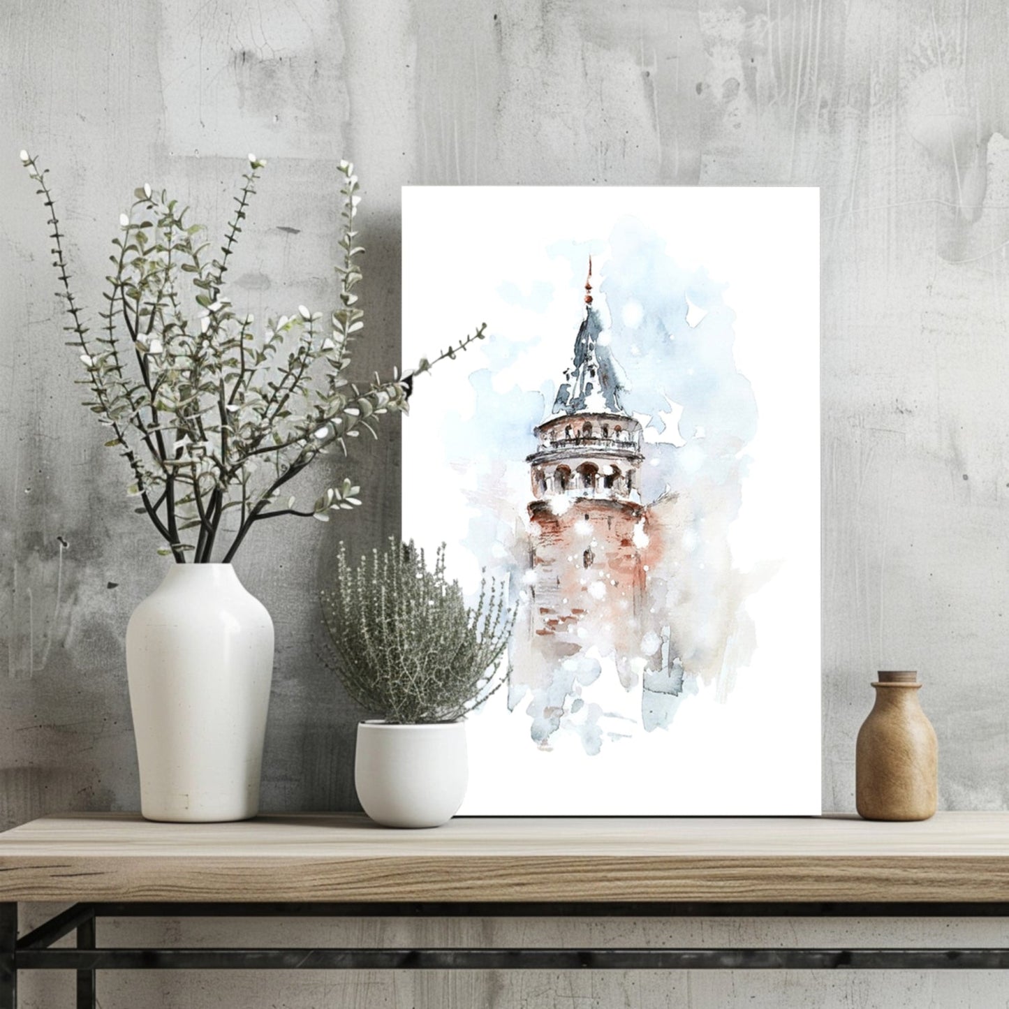 Galata Tower Metal Wall Art