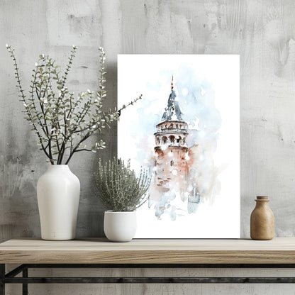 Galata Tower Metal Wall Art
