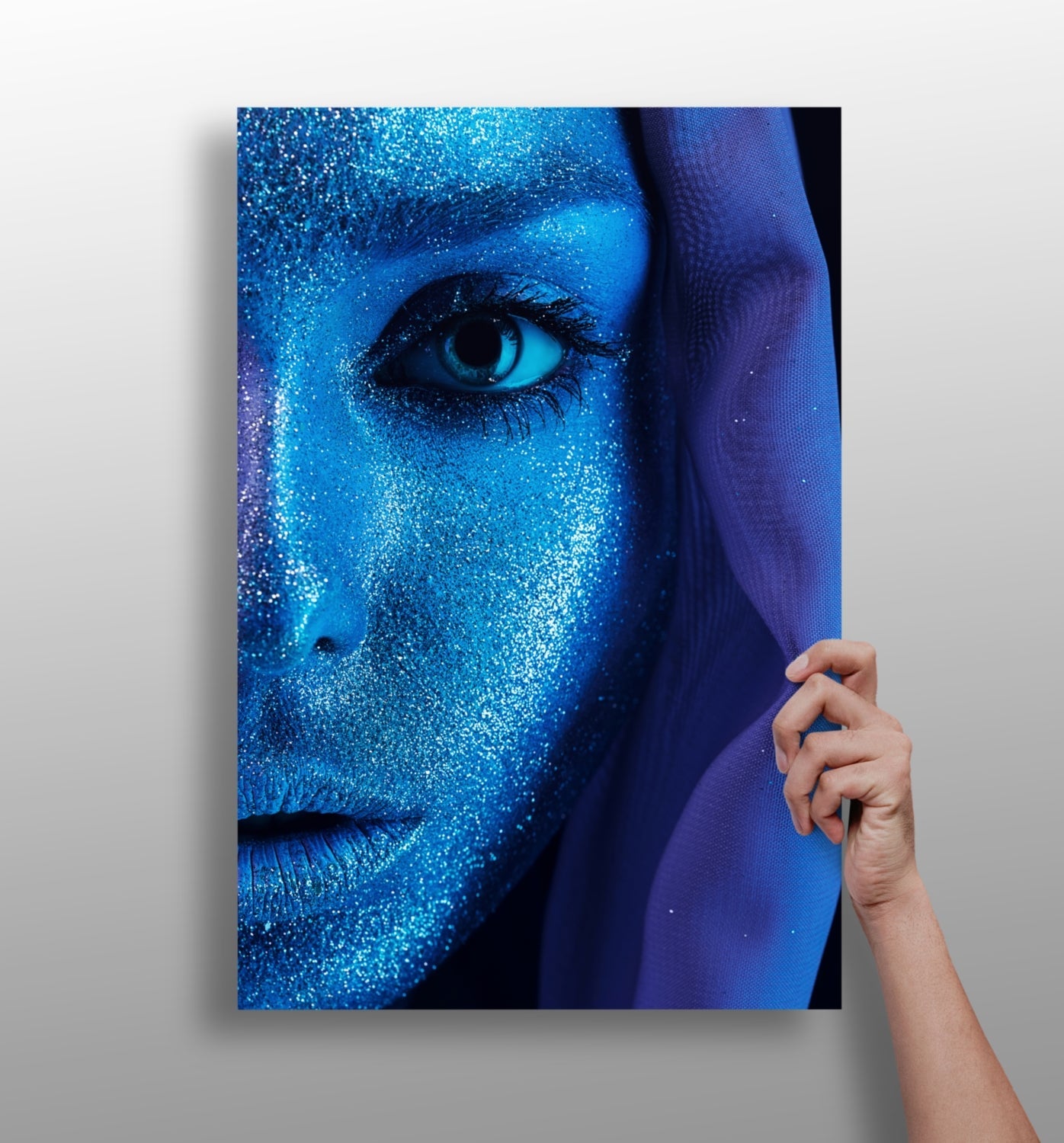 Woman metal wall art aluminum print
