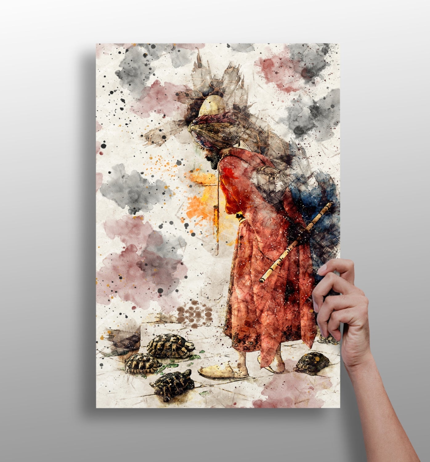 Tortoise trainer metal wall art aluminum print