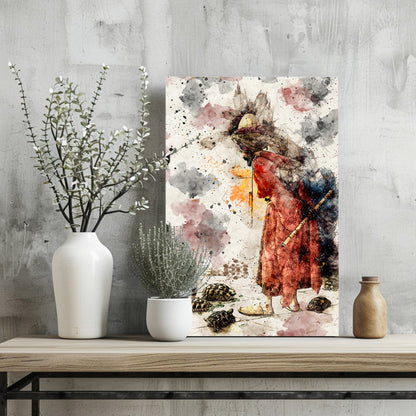 Tortoise Trainer Metal Wall Art