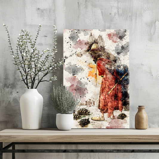 Tortoise Trainer Metal Wall Art