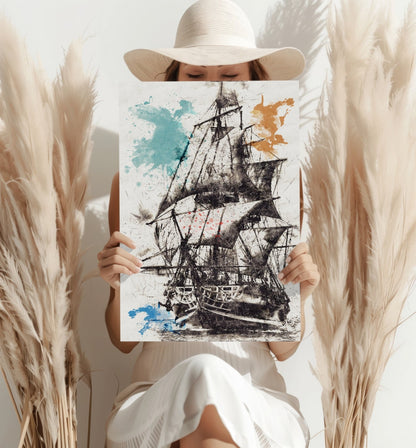 Ship Metal Wall Art