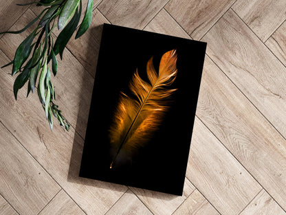 Bronze Feather Metal Wall Art