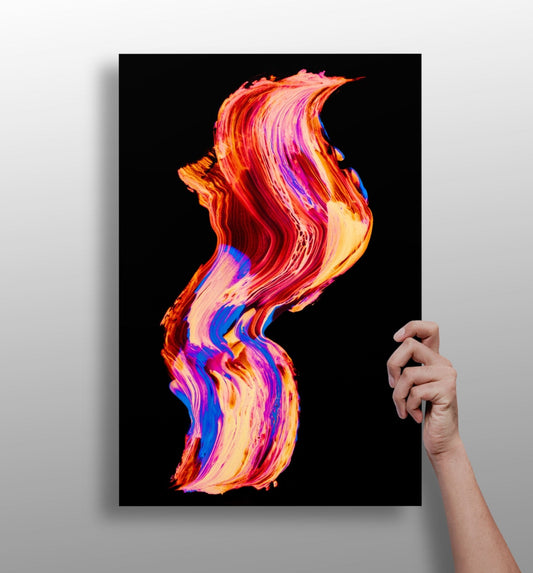 Abstract art aluminum print wall art
