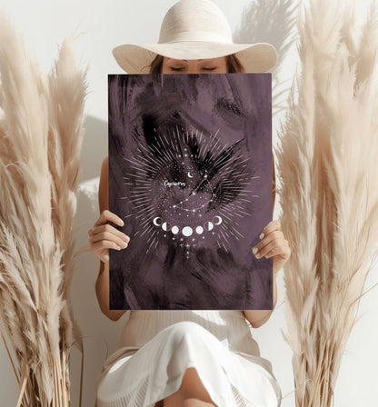 Capricorn Zodiac Metal Wall Art